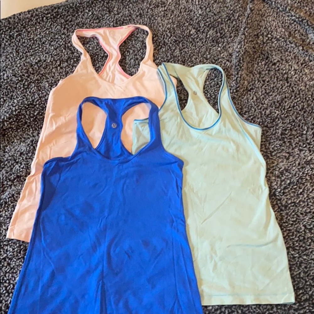 3 pack lululemon cool racerbacks
